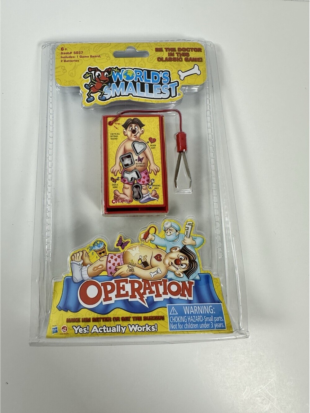 World's Smallest Operation Board Game - Mini Tweezers Game